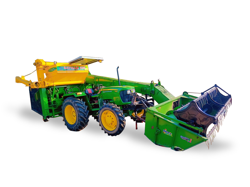 Mini Combine Harvester Cum Straw Collector Manufacturer in Punjab India - Satnam Agriculture Works